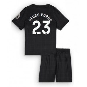 Fotbalové Dres Tottenham Hotspur Pedro Porro #23 Dětské Venkovní Oblečení 2025-26 Krátký Rukáv (+ trenýrky)